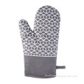 Guantes de horno de silicona estampados de cocina personalizada